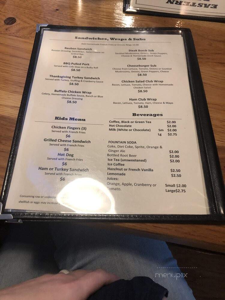 Wilfred's Restaurant - Gorham, NH menu_pic