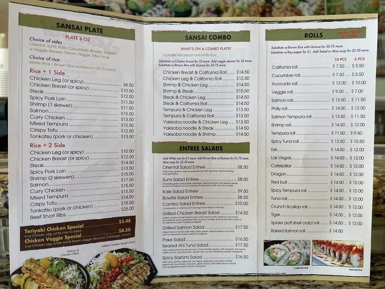 SanSai Japanese Grill - Chatsworth, CA menu_pic