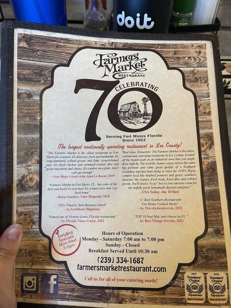 Farmer's Market - Fort Myers, FL menu_pic