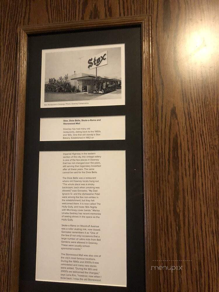Stox Restaurant & Bakery - Downey, CA menu_pic
