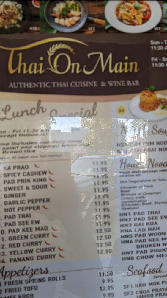 Thai on Main - Seal Beach, CA menu_pic