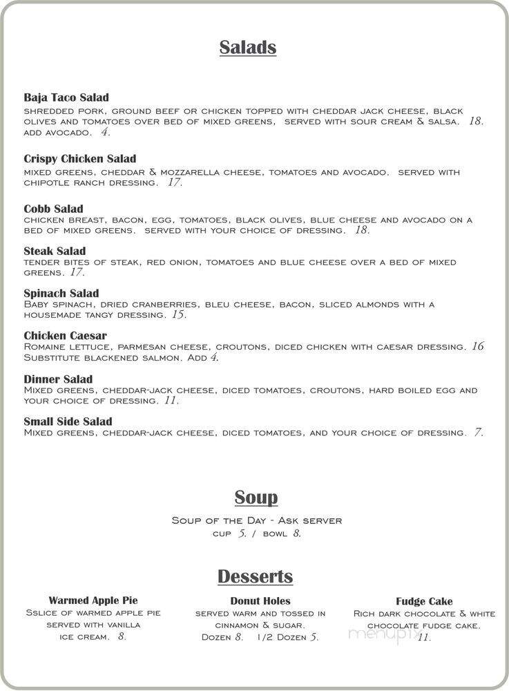 Dino's Bistro - Renton, WA menu_pic