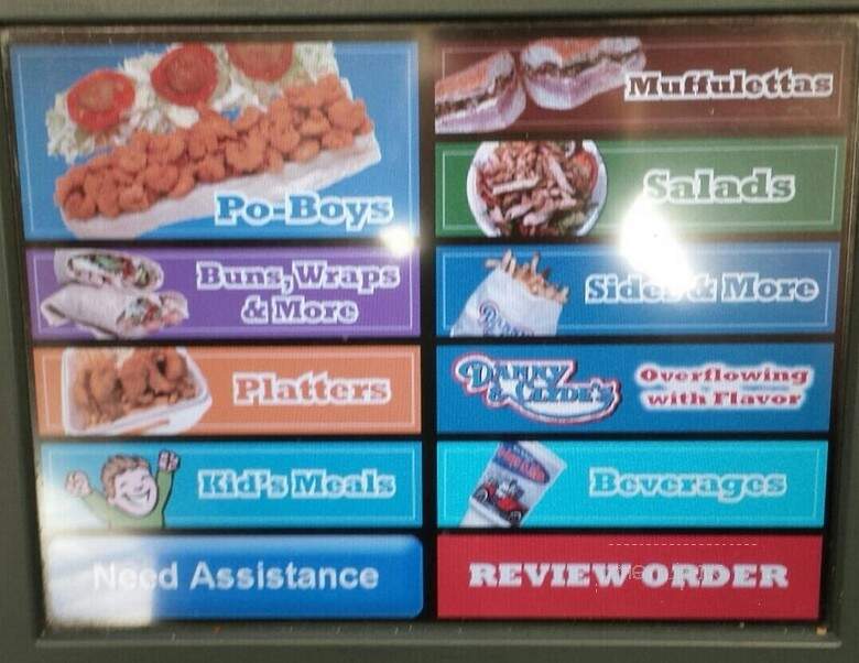 Danny & Clyde's - Metairie, LA menu_pic