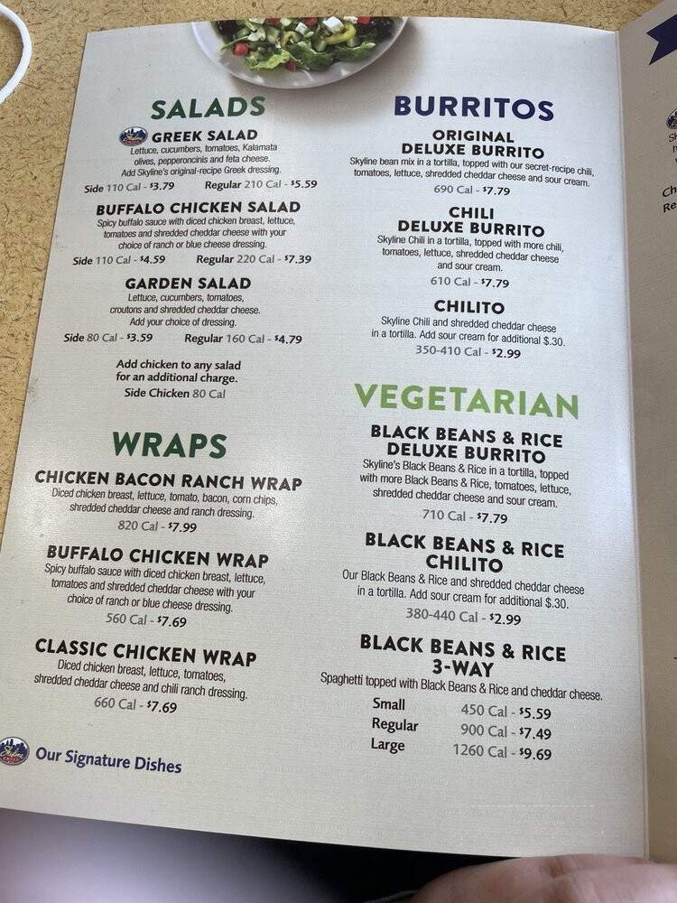 Skyline Chili - Florence, KY menu_pic