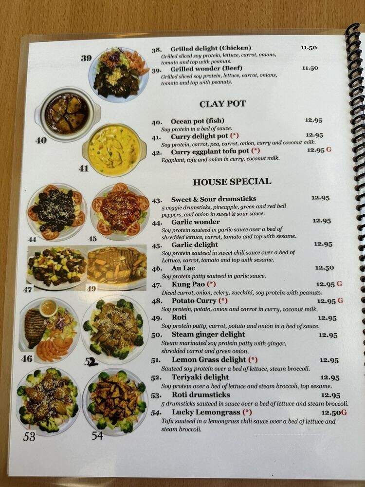 Au Lac Veggie - Sacramento, CA menu_pic