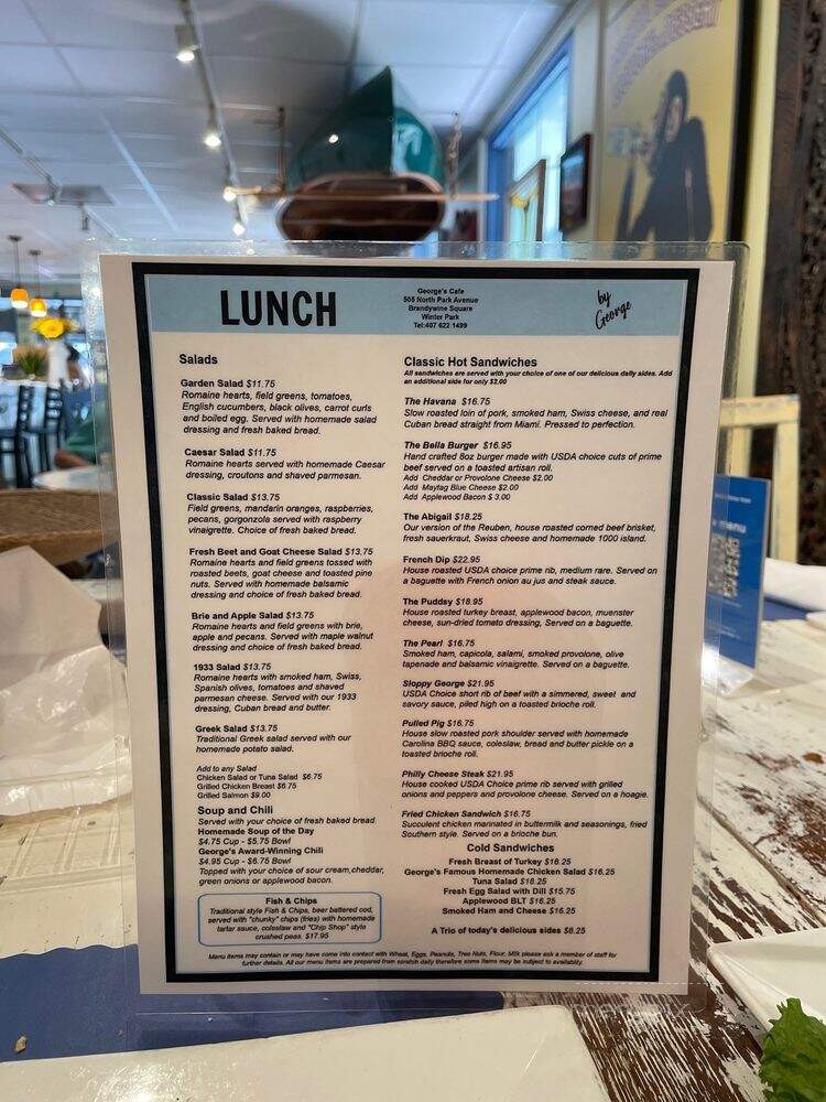 George's Gourmet Cookies - Winter Park, FL menu_pic