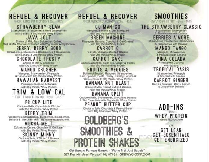 Goldberg's Famous Bagels - Wyckoff, NJ menu_pic
