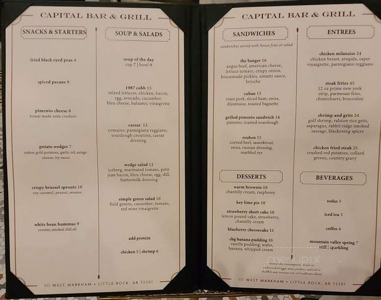 Capital Bar & Grill - Little Rock, AR