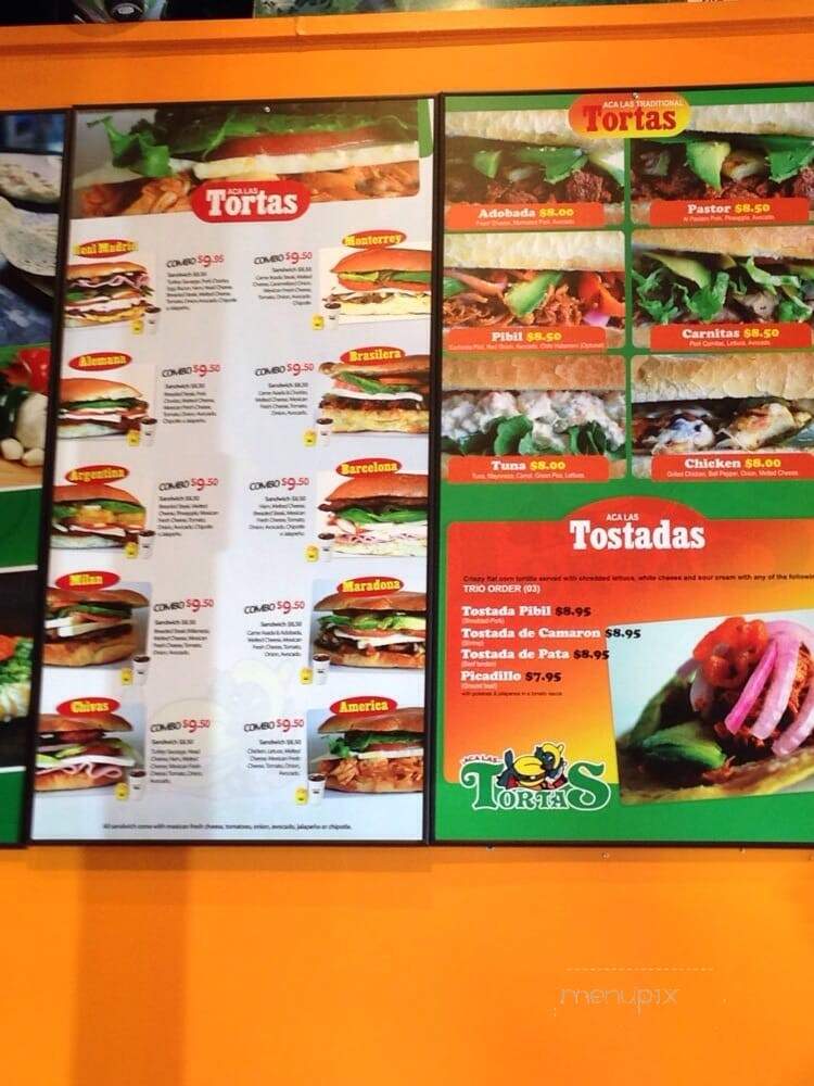 Aca Las Tortas - Bothell, WA menu_pic