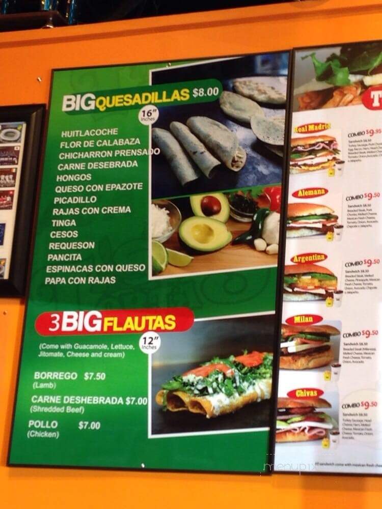 Aca Las Tortas - Bothell, WA menu_pic