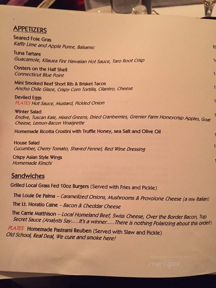 Plates Restaurant - Larchmont, NY menu_pic
