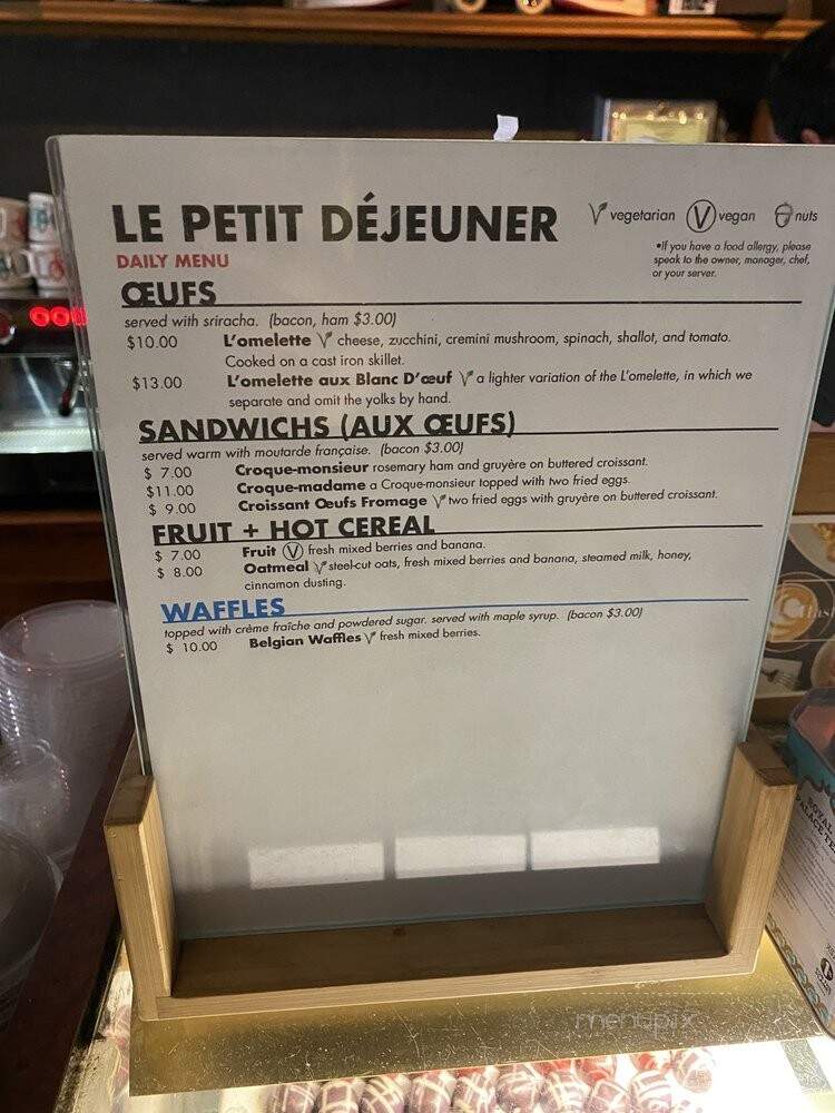 Antoinette's Patisserie - Hastings on Hudson, NY menu_pic