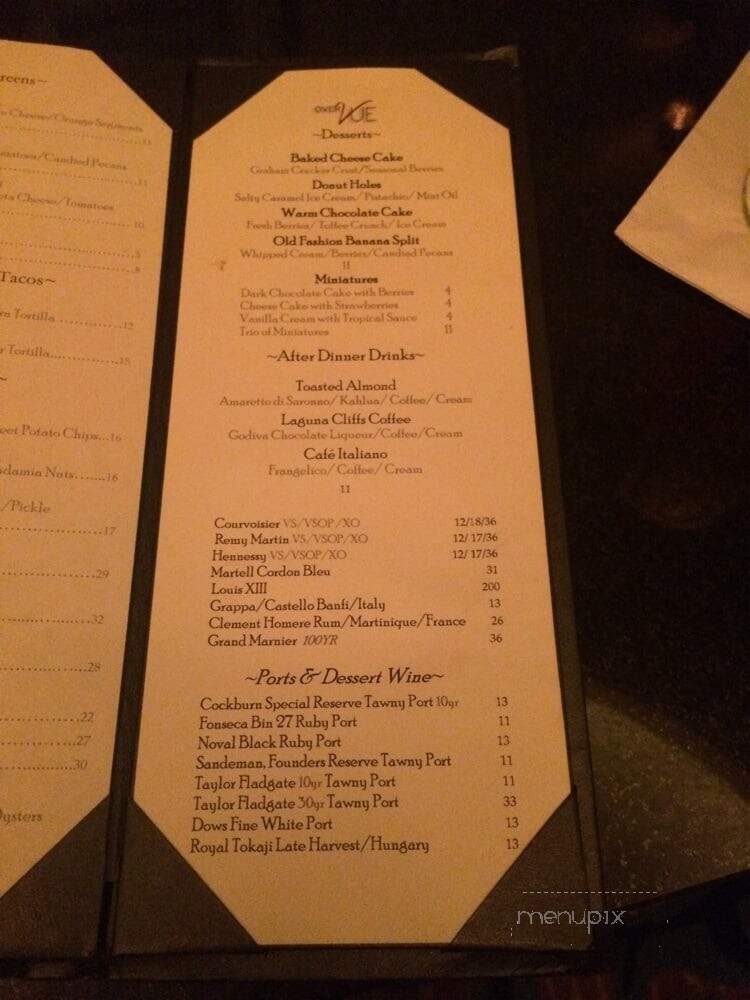 Commodore's Lounge - Dana Point, CA menu_pic