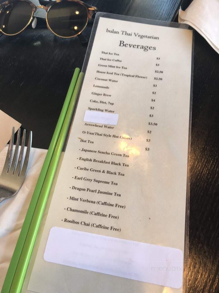 Bulan Thai Vegetarian Kitchen - Los Angeles, CA menu_pic