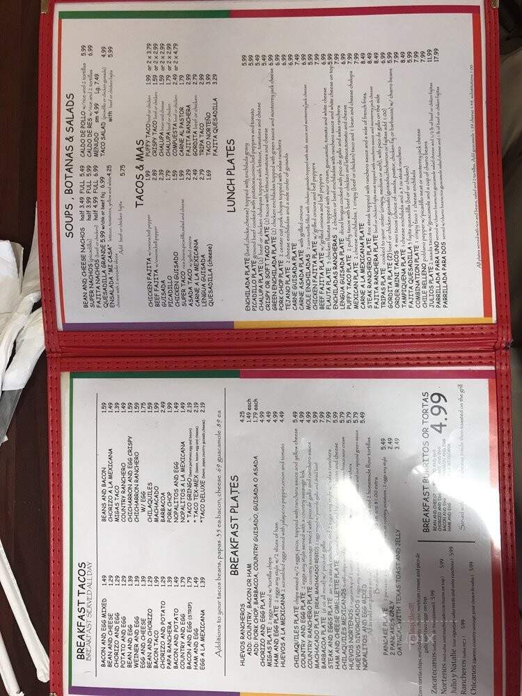 Natalie's - San Antonio, TX menu_pic