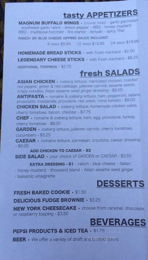Pizza Shack - Scotts Hill, TN menu_pic