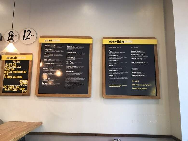7th Hill Pizza - Washington, DC menu_pic