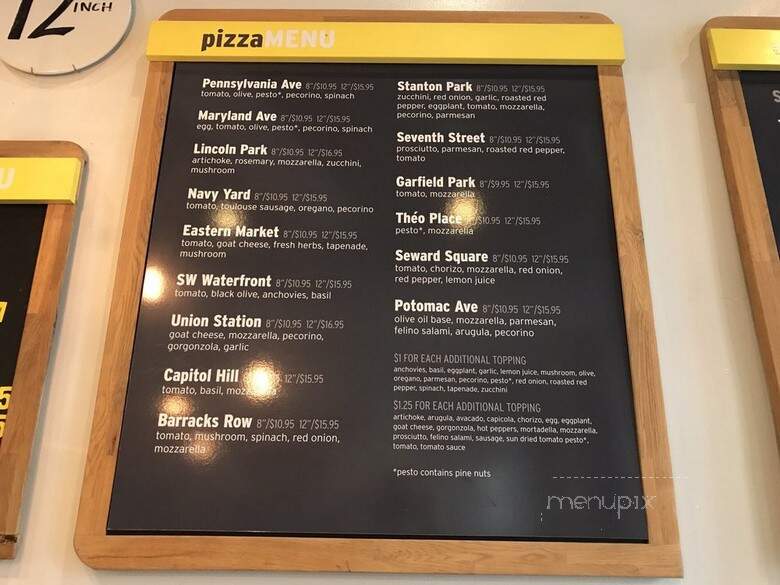 7th Hill Pizza - Washington, DC menu_pic