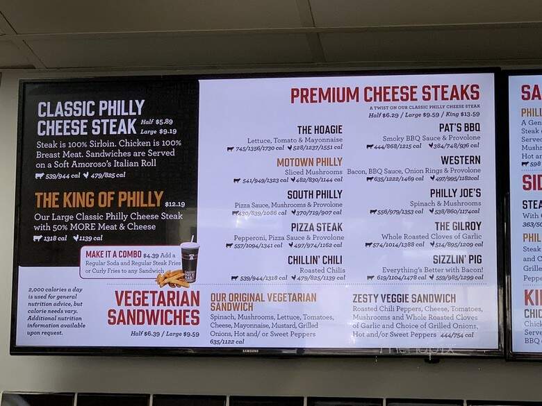 Cheese Steak Shop - San Ramon, CA menu_pic