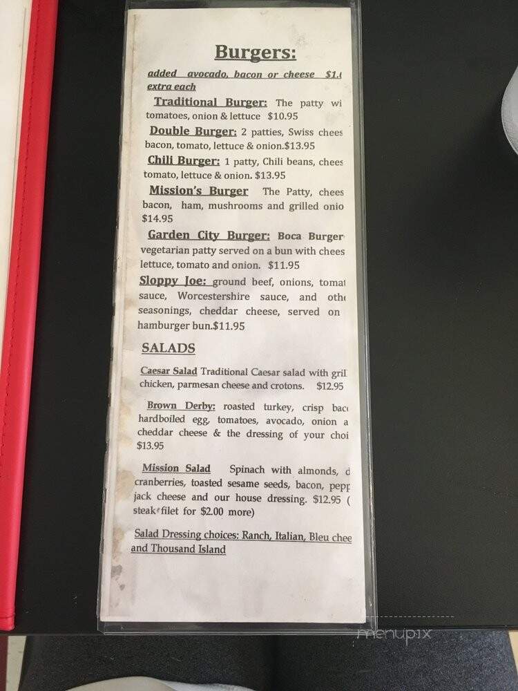 Mission Cafe - San Juan Bautista, CA menu_pic