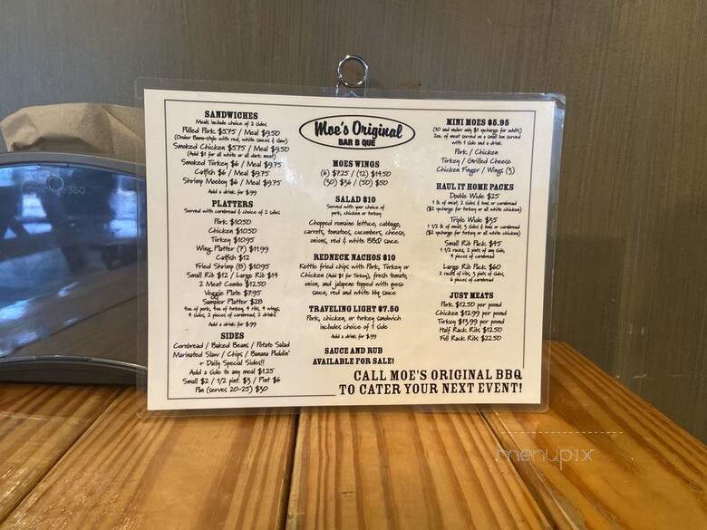 Moe's Original BBQ - Hoover, AL menu_pic