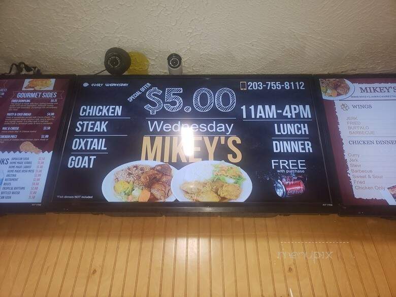 Mikey's Jamaican Restaurant - Waterbury, CT menu_pic