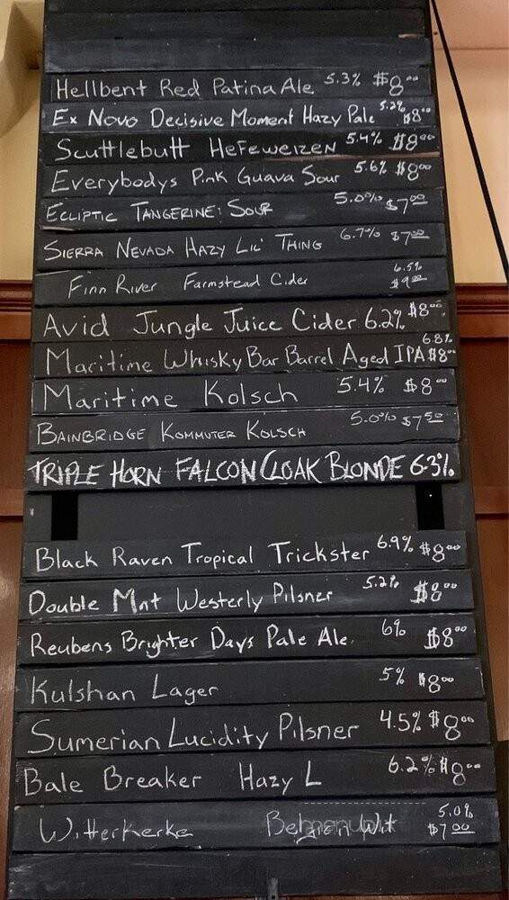 Whisky Bar - Seattle, WA menu_pic