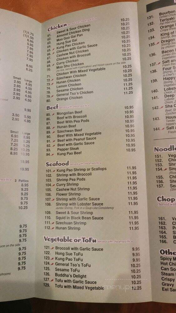 Lucky Liu's - Milwaukee, WI menu_pic