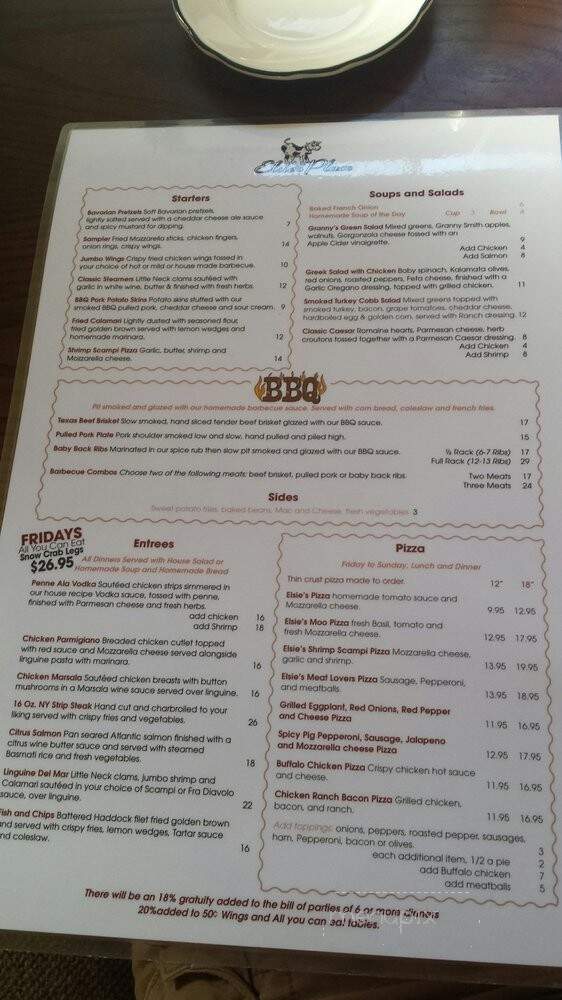 Elsie's Place - Wallkill, NY menu_pic