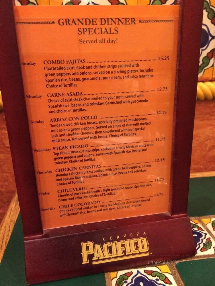 Fiesta Jalisco - Colorado Springs, CO menu_pic