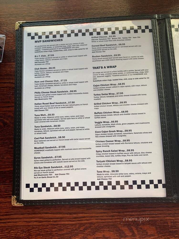 First Place Sports Bar & Grill - Hoffman Estates, IL menu_pic