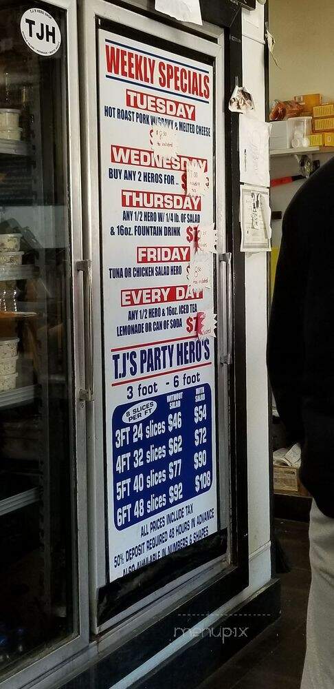 T J's Hero Shop II - Patchogue, NY menu_pic