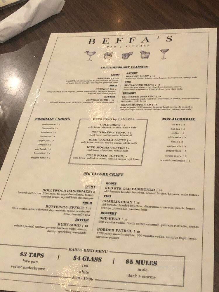 Beffa's - Saint Louis, MO menu_pic