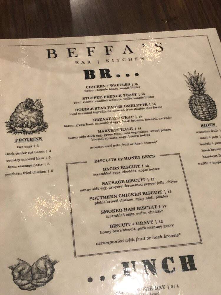 Beffa's - Saint Louis, MO menu_pic