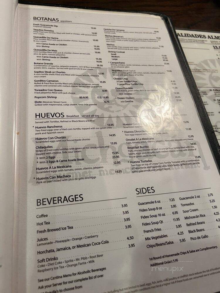 Lindo Michoacan - Las Vegas, NV menu_pic