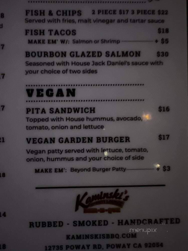 Kaminski's - San Diego, CA