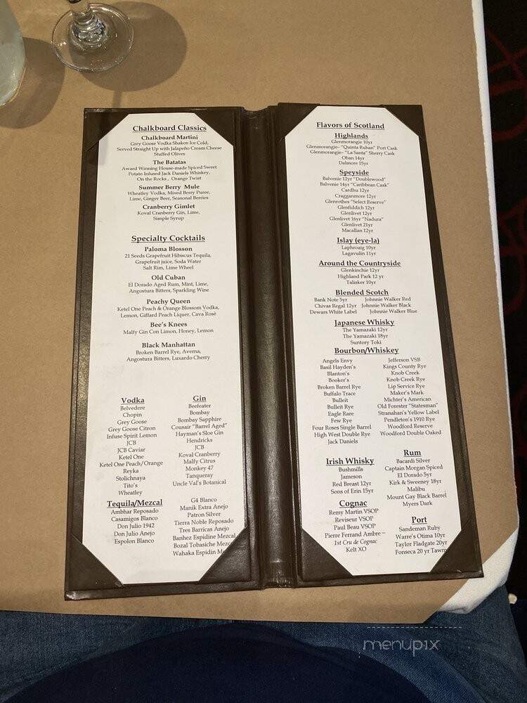 Chalkboard Catering - Tulsa, OK menu_pic