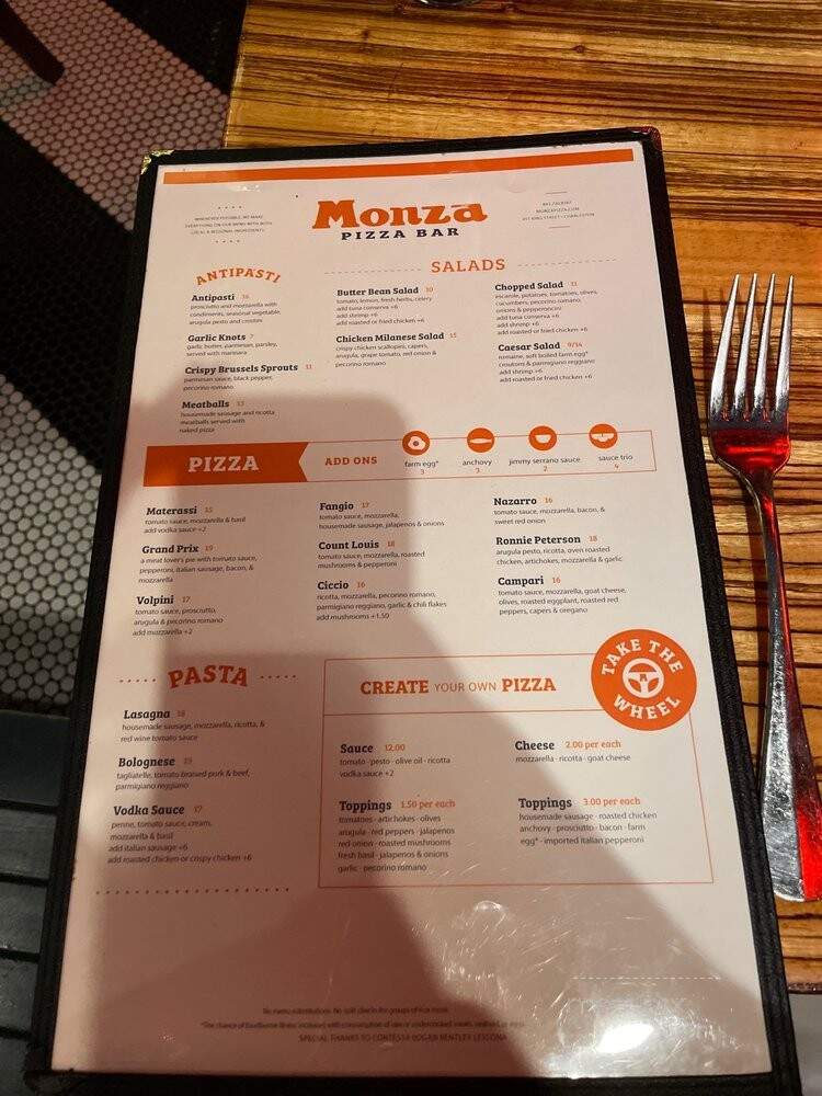 Monza Pizza - Charleston, SC