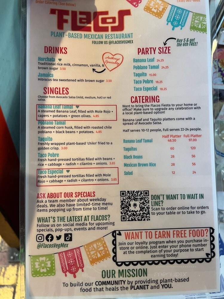 Flacos - Berkeley, CA menu_pic