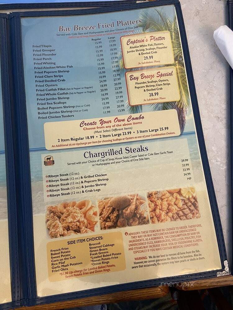 Bay Breeze - Marietta, GA menu_pic