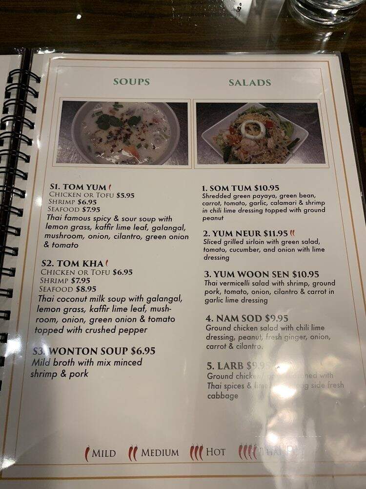 Suwana's Thai Orchid - Asheville, NC menu_pic
