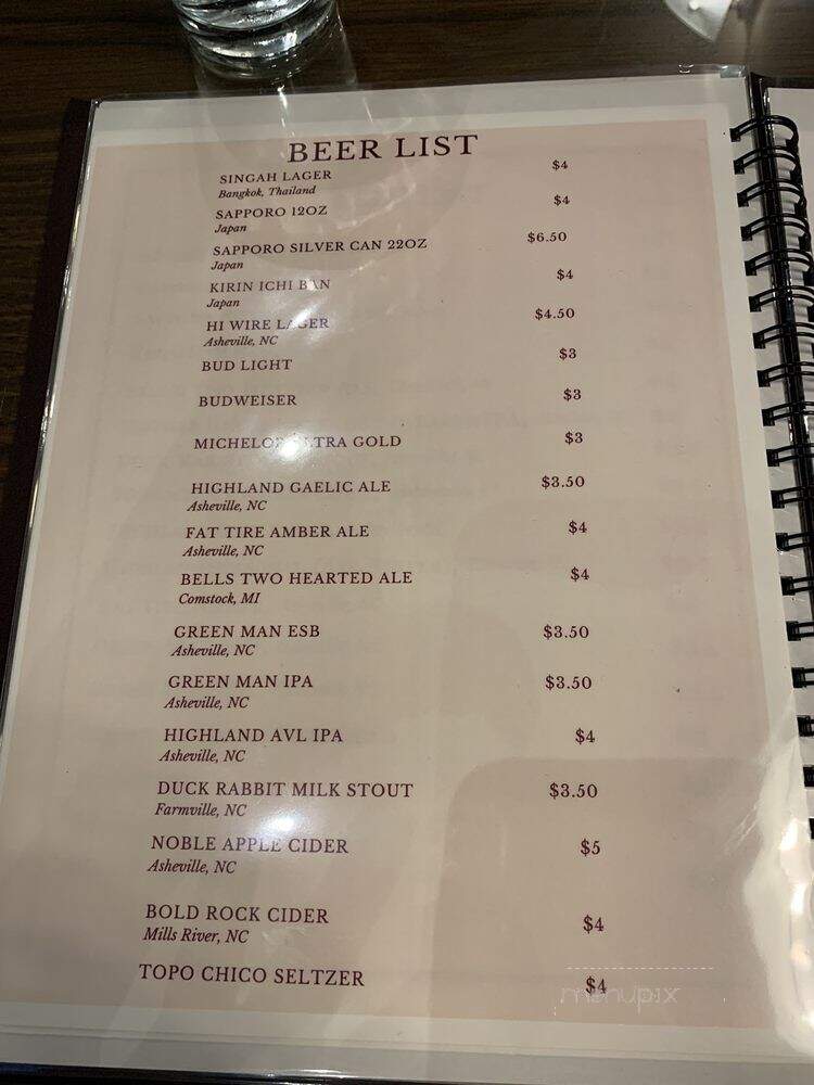 Suwana's Thai Orchid - Asheville, NC menu_pic
