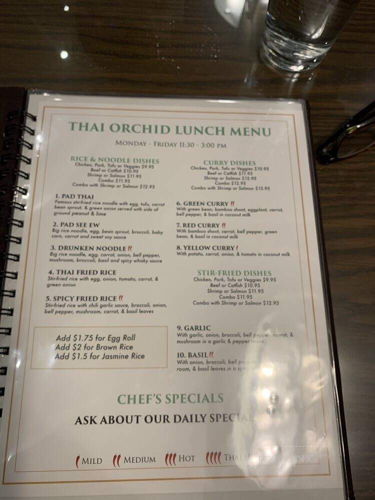 Suwana's Thai Orchid - Asheville, NC menu_pic