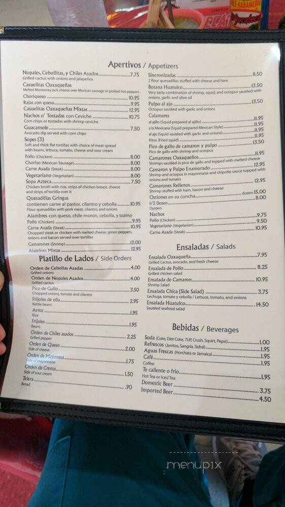 Taqueria la Oaxaquena - Chicago, IL menu_pic