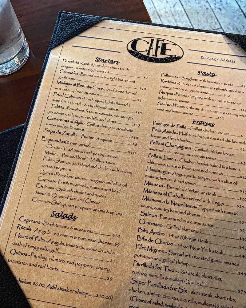 Cafe Argentino - Brooklyn, NY menu_pic