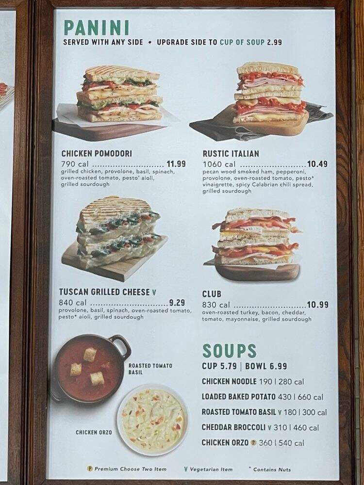 Corner Bakery Cafe - La Habra, CA menu_pic