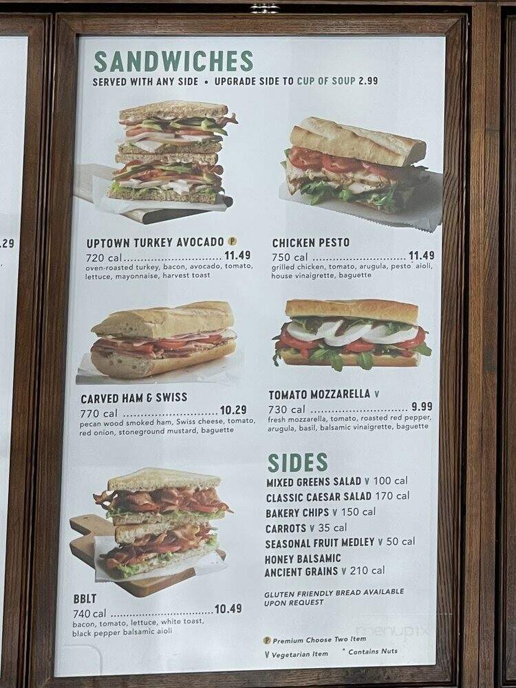 Corner Bakery Cafe - La Habra, CA menu_pic