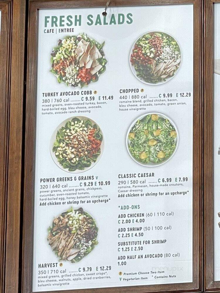 Corner Bakery Cafe - La Habra, CA menu_pic