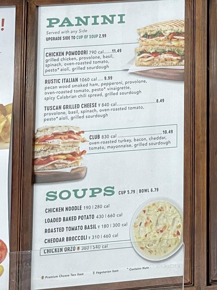 Corner Bakery Cafe - La Habra, CA menu_pic
