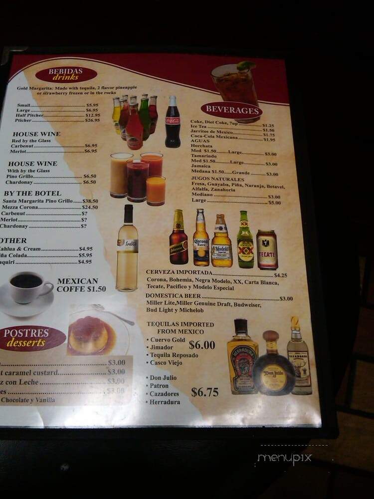 La Cabana Restaurant - Melrose Park, IL menu_pic